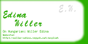 edina willer business card